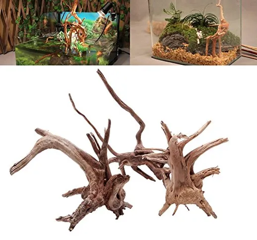 Dairyshop legno naturale tronco Driftwood albero acquario pianta decorazione ornamento, Le...