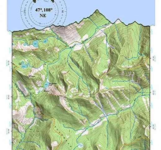 47°108° NE - Zortman, Montana Backcountry Atlas (Topo) (Montana Backcountry Atlas A4 25000...