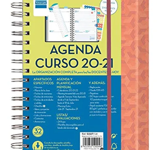 Finocam – Agenda Docente 2020-2021 Quarto – 155 x 212 settimana vista panoramica Magistral...