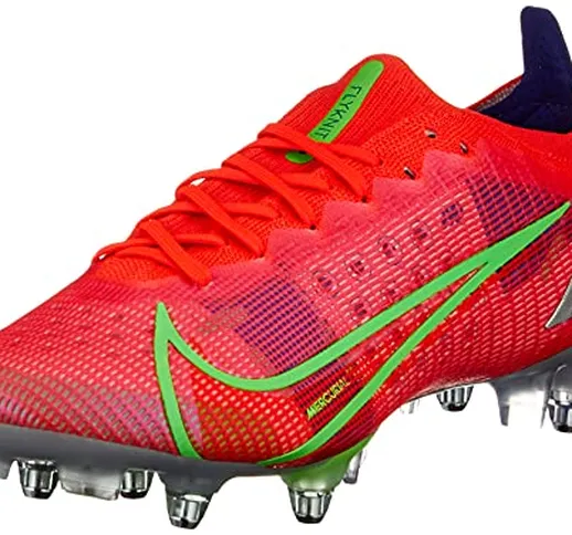 Nike Vapor 14 Elite SG-PRO AC, Scarpe da Calcio Unisex-Adulto, BRT Crimson/Mtlc Silver-Ind...