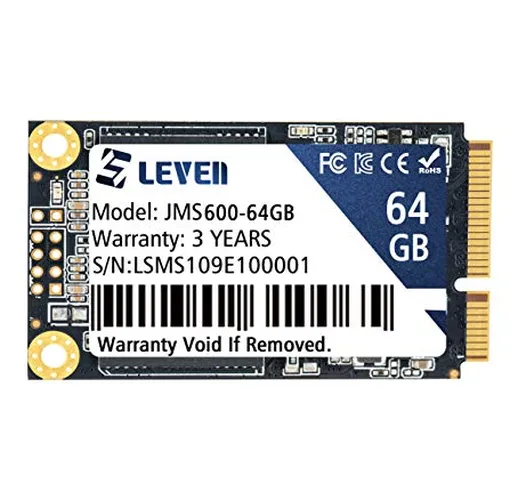 LEVEN 64GB SATA III 6GB/S SSD mSATA SSD a stato solido (JMS600-64GB)