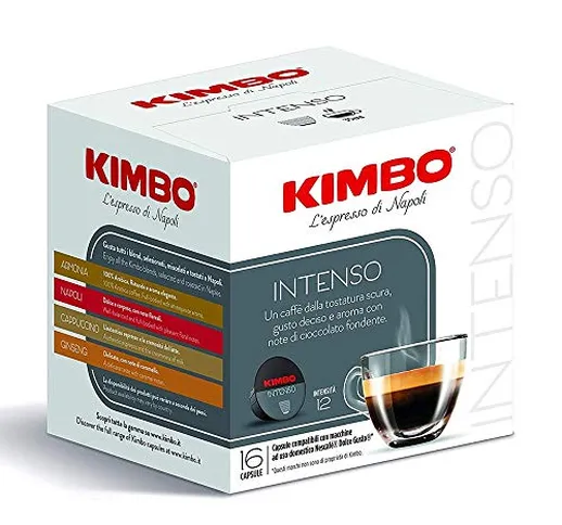192 Capsule Caffè Kimbo Miscela Intenso Compatibili Dolce Gusto