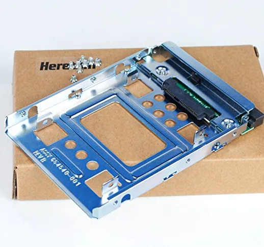 Heretom 654540-001 - Adattatore Vassoio SATA SSD HDD da 2,5" a 3,5" Tray Caddy Compatibile...