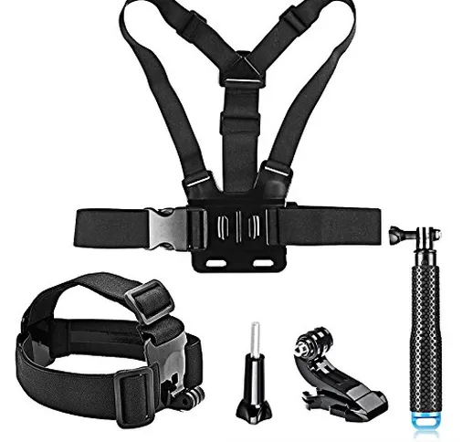 SHOOT 5 in 1 Accessori Kit per GoPro Hero 8/7/6/5/4/3+/3/HERO(2018)/Fusion DBPOWER Apeman...