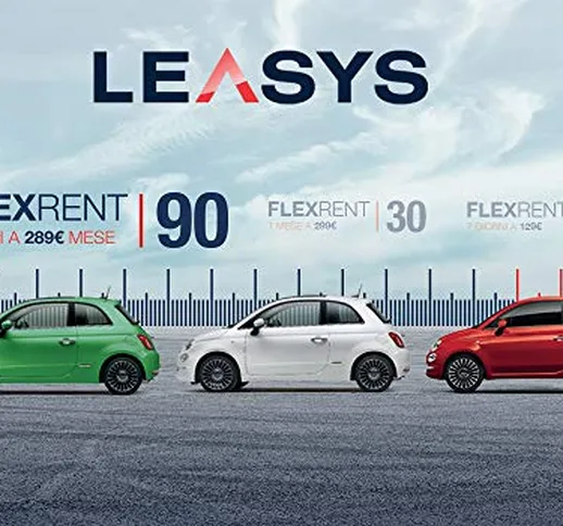 Pass di accesso all'offerta Leasys FlexRent 90. Noleggio auto di durata 90 giorni (rinnova...