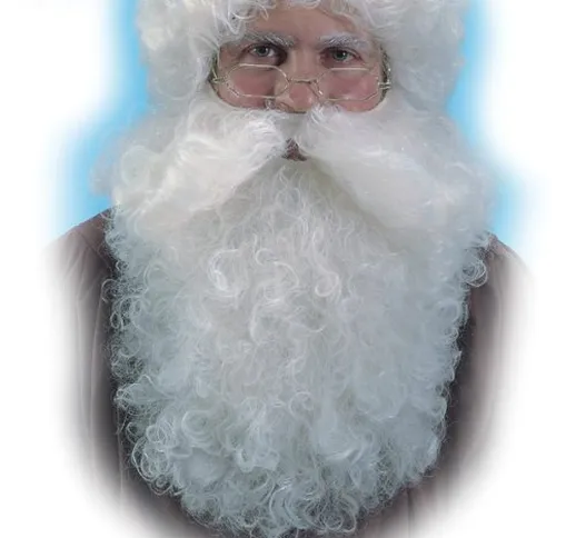 Barba di Babbo Natale Babbo Natale con barba di Babbo Natale, accessori di colore bianco