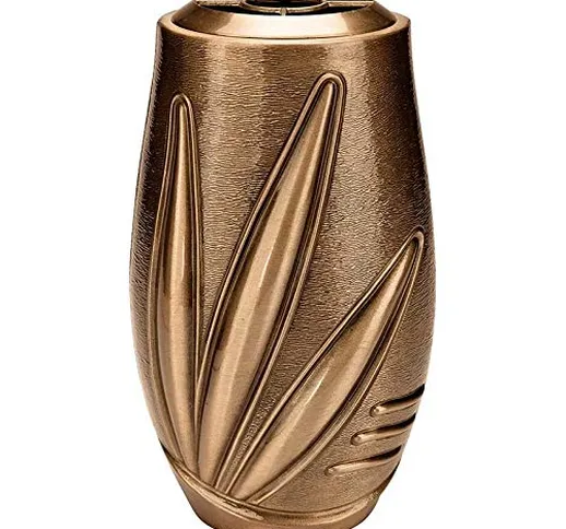 AmazinGrave - Vasi portafiori a Terra in Bronzo per lapidi e tombe - Vaso portafiori 20x11...