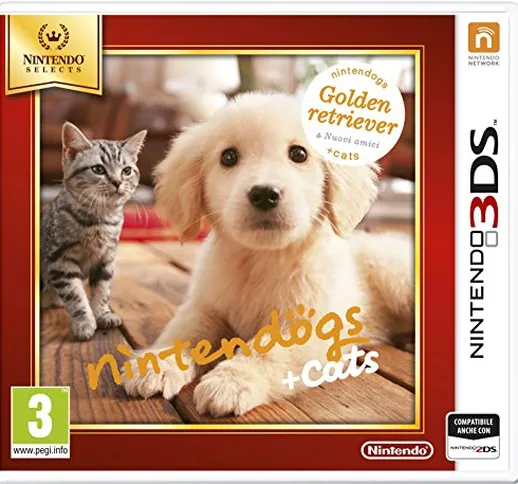 Nintendogs + Cats: Golden Retriever - Nintendo Selects - Nintendo 3DS