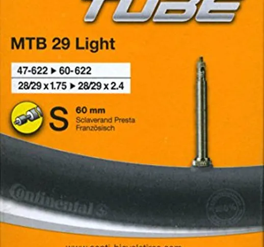 Continental MTB Tubes, Parti della bici Unisex-Adult, Other, [47-622->60-622]