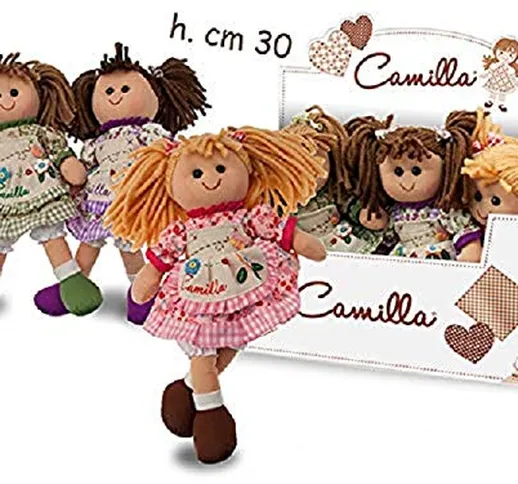 Teorema Giocattoli Camilla Vintage Bambola, 30 cm,Modelli assortiti , 1 pezzo