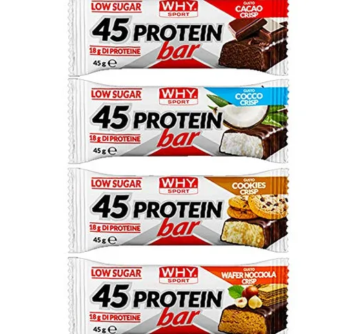 WHY SPORT 45 Protein bar - Barretta proteica gusto cookies