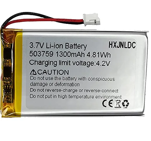 DC 3.7V 1300mAh 503759 sostituzione della batteria agli ioni di litio agli ioni di litio p...