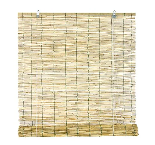 STI Tapparella avvolgibile Agave canniccio di bambù 90x180cm Tenda a Rullo Bamboo Arredame...