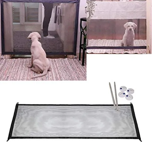 Magic Gate for Dog, Pet Dog Rete di Sicurezza Portatile Cani Barriera di Sicurezza Newest...