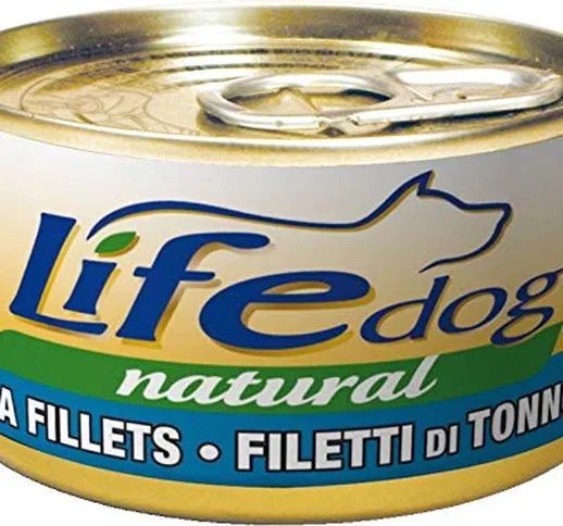 Life Dog 20018 Lattina con Filetti di Tonno Bonito, 90 Grammi