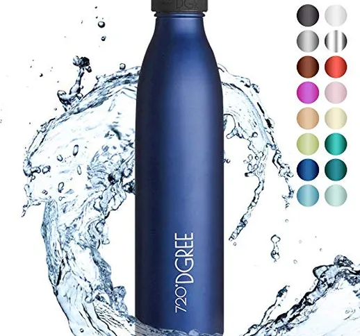 720°DGREE Borraccia Termica Acciaio Inox “milkyBottle“ - 750 ml - Senza-BPA, Isolato Sotto...