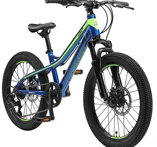 BIKESTAR MTB Mountain Bike Alluminio per Bambini 6-9 Anni | Bicicletta 20 Pollici 7 veloci...