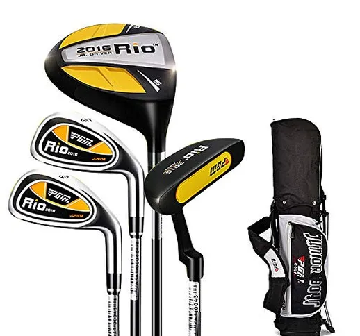 TSSM Set di Mazze da Golf con Driver in Titanio Ferri con Albero in Acciaio e Grafite con...