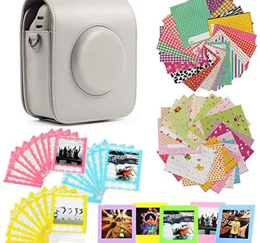 Jinshen - Kit di accessori per fotocamera FujiFilm Instax Square SQ20 con custodia per fot...