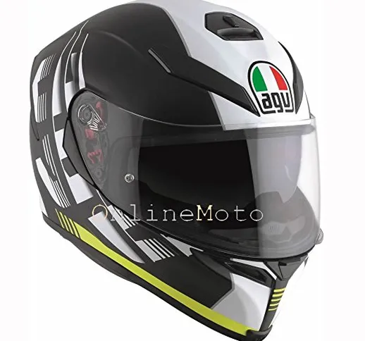 AGV K5-S Darkstorm Matt Black Yellow Motorcycle Helmet