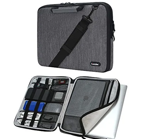 iCozzier 13-13.3 Pollici Borsa a Tracolla Portatile Accessori elettronici Organizer Messen...