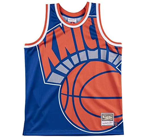Mitchell & Ness New York Knicks Royal Big Face Jersey Swingman NBA HWC Basketball Trikot