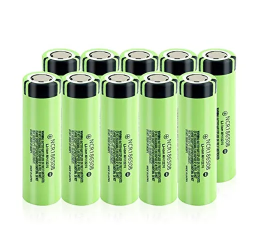 ZhanMazwj Batteria Ricaricabile Ncr18650b 3.7v 3400mah, NC r 18650b Lithium Ion Li Ion Pil...