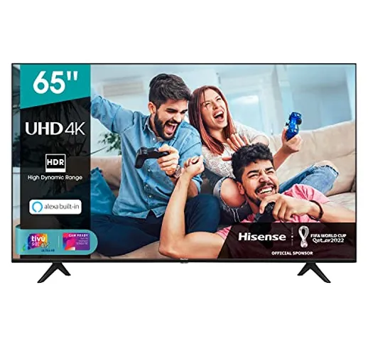 Hisense 65AE7000F, Smart TV LED Ultra HD 4K 65", HDR 10+, Dolby DTS,con Alexa integrata, T...