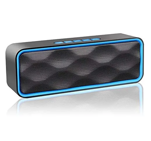 Aigoss S1 Altoparlante Bluetooth Portatile per Esterni V4.2 Vivavoce Integrato con Doppio...