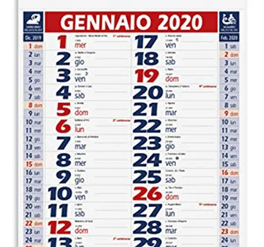 Calendario 2020 da muro olandese personalizzabile BASIC_Fermento Italia (1)