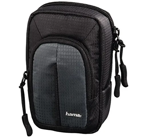 Hama Fancy Urban 80M Borsa per Fotocamera, 7.5 x 4.5 x 12.5 cm, Grigio