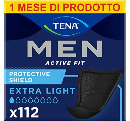 TENA MEN Protective Shield Pacco Scorta Mensile - Scudi protettivi per perdite urinarie ma...