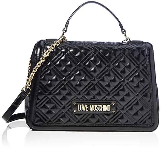 Love Moschino BORSA QUILTED NAPPA PU, Donna, Nero, Normale