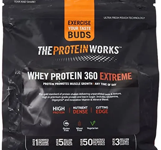 The Protein Works - Proteine Whey 360 ​​Extreme in Polvere - Biscotto Digestive Al Cioccol...