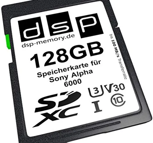 128GB Professional V30 Speicherkarte für Sony Alpha 6000 Digitalkamera