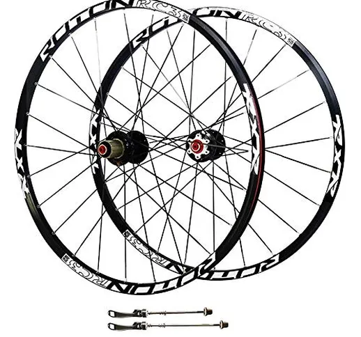 CHUDAN 26/27.5 in Set di Ruote Biciclette Ruote Bici Ibride Fibra di Carbonio Ultraleggera...