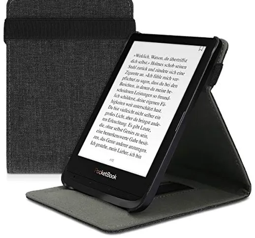 kwmobile Custodia Verticale e-Reader Compatibile con Pocketbook Touch Lux 4/Lux 5/Touch HD...