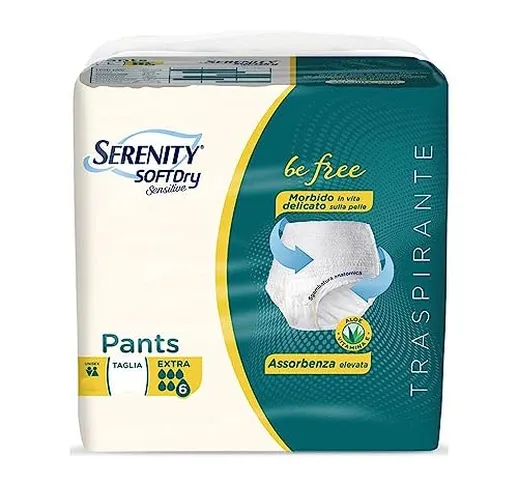 Serenity Soft Dry - Sensitive Be Free Extra Pannoloni Pants Taglia XL, 14 pants