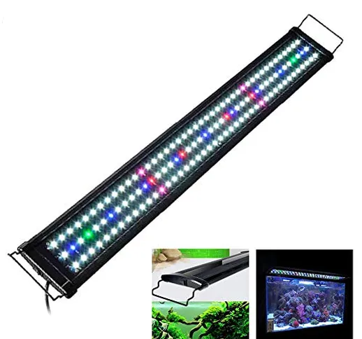 NANANA Lampada Acquario LED, Acquario Illuminazione Daylight Simulazione LED Acquario Plaf...