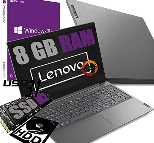 Notebook Lenovo Display Led 15,6" Full HD Antiglare /Amd Ryzen 3 R3-3250U Fino 3,5GHz /Vga...