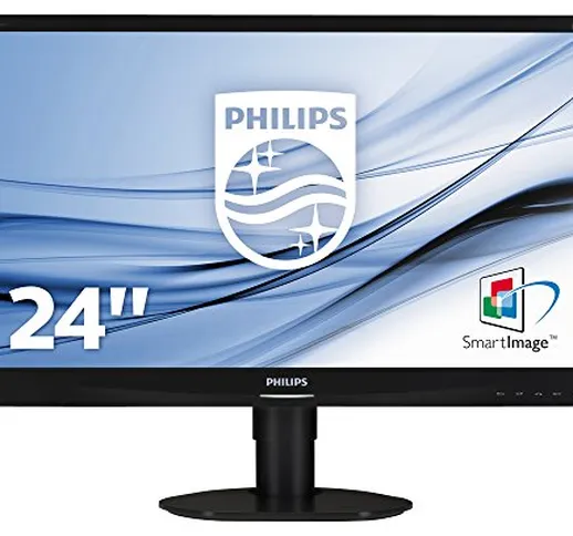 Philips 241S4LCB Monitor 24" LED Full HD, 1920 x 1080, Regolabile in Altezza, Girevole, In...