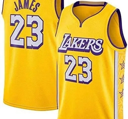 Dll Uomo Pallacanestro Jersey-Lebron James- Lakers # 23 Jersey, Abbigliamento Sportivo, Un...