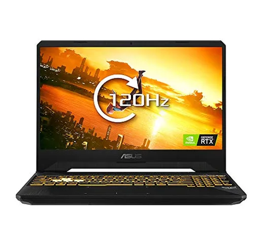 ASUS TUF FX505DV 15.6" FHD 120Hz Sottile Lunetta Gaming Laptop (AMD R7-3750H, NVIDIA GeFor...