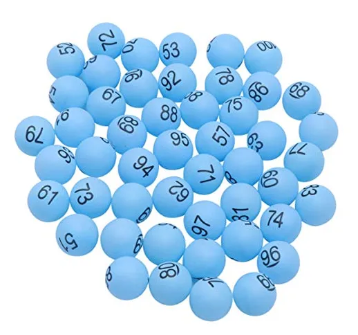 Toyvian 100 pezzi Lottery Balls 1-100 Palline numerate bingo Palline da ping pong