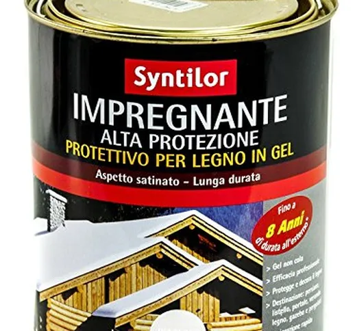 Syntilor IMPREGNANTE 8 Anni Alta Protezione Acqua Gel 0,75 L Teck