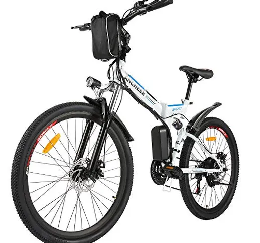 Bicicletta Elettrica Pieghevole, Bici al Lavoro, E-Bike -Fold 20”/26”, Adulto, 250W Batter...