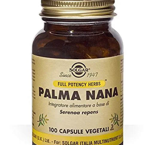 Solgar Palma Nana 100 capsule vegetali