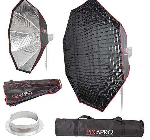 PIXAPRO easyopen 150 cm ottagonale ombrello softbox della griglia pieghevoli Octa Box PIXA...