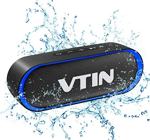 VTIN R4 Cassa Bluetooth 10W Altoparlante Bluetooth 24 Ore Playtime,Bluetooth 5.0 Speaker P...