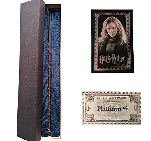GPRODOTTI Bacchetta Magica di Hermione Granger da Collezione con Card e Biglietto per Il T...